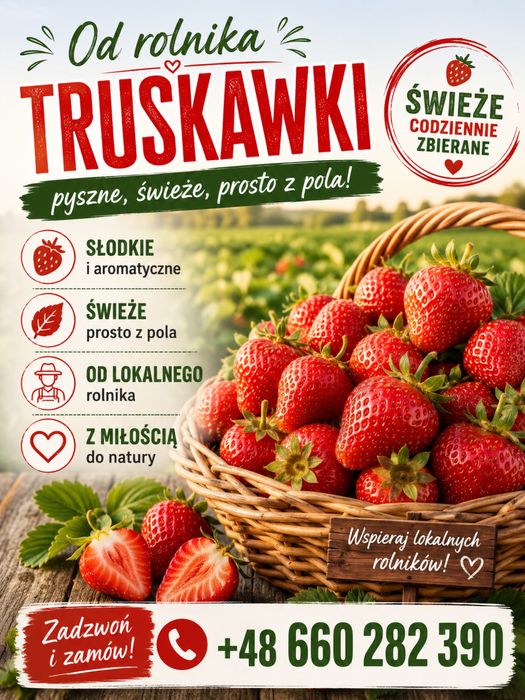 Truskawki swieże, tanio
