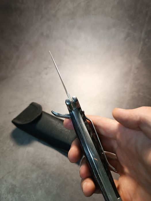 Складной нож на кнопке "Волк" 65х13