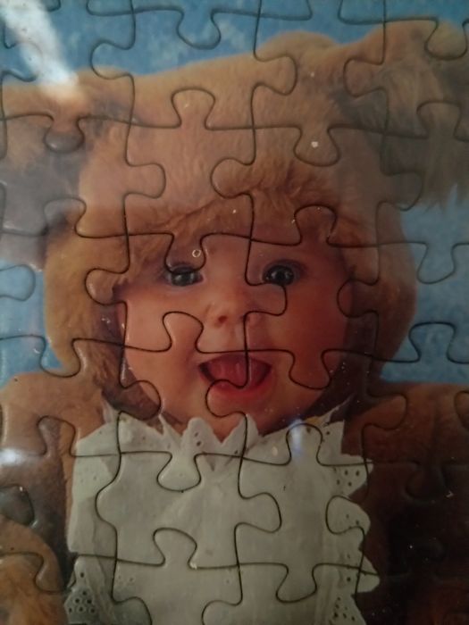 Moldura com puzzle