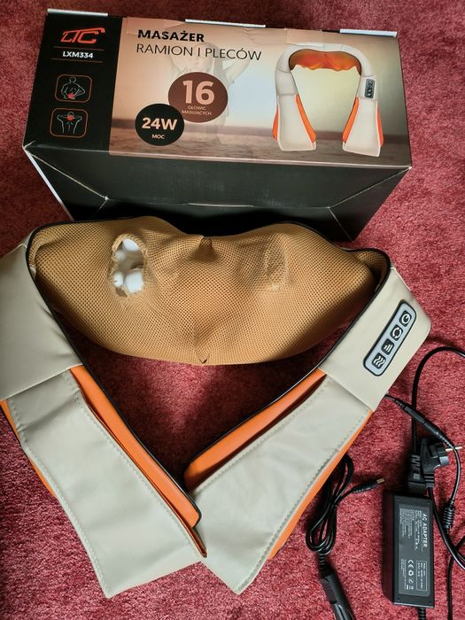 MASAŻER Do Szyi KARKU PLECÓW Ciała Podgrzewany PAS Masujący SHIATSU PRO +