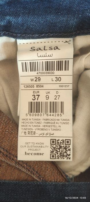 Calças Salsa skinny push-up