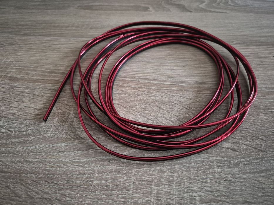 Декоративна молдинг стрічка для салону loen 5 метрів червона