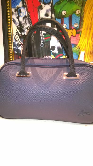 Mala Lacoste original azul marinho