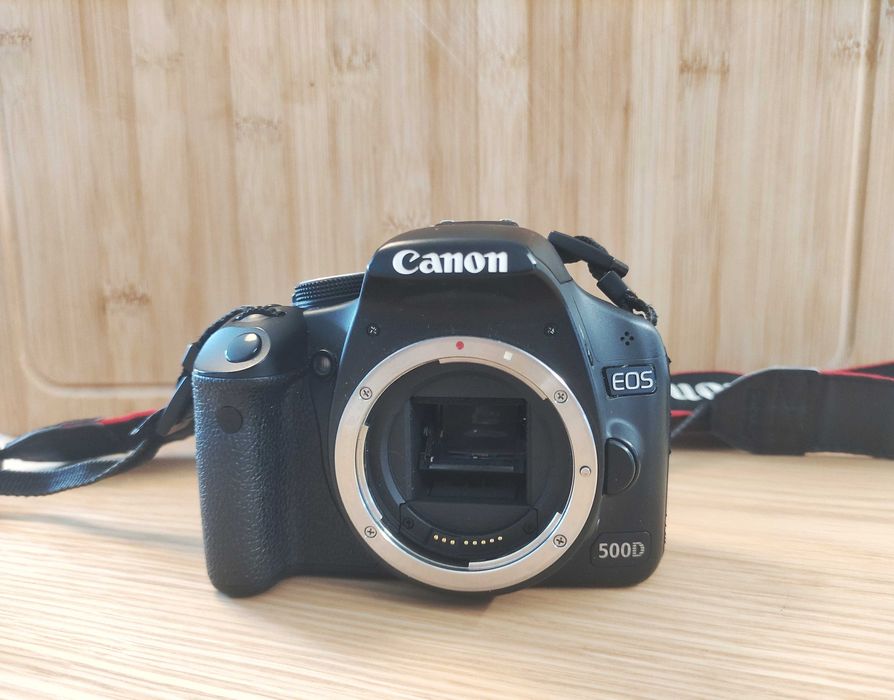 Canon 500D + 3 Lentes (Grande Angular + Zoom + Tele) – Kit Completo