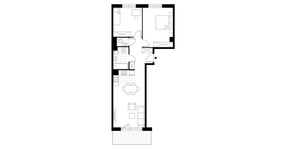 3-pokojowe mieszkanie 65m2 + loggia