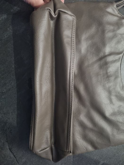 Torebka damska brązowa ćwieki metalowe