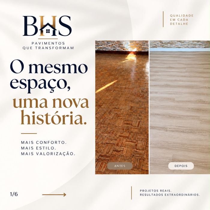Piso vinílico mão de obra