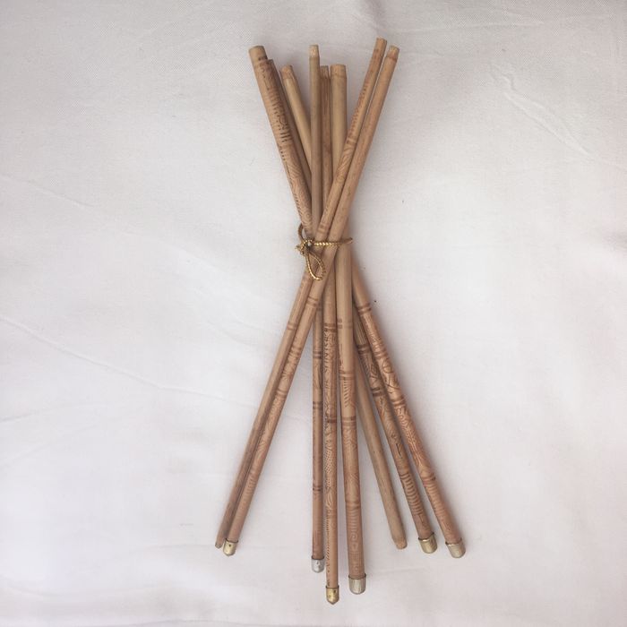 8 Hashi de bambu antigos