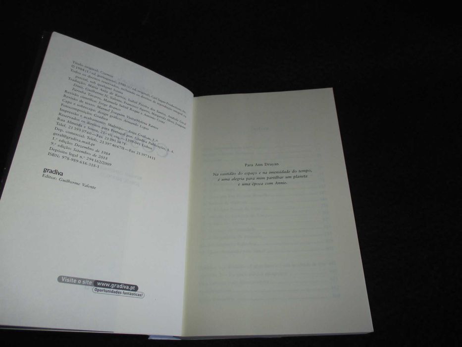 Livro Cosmos Carl Sagan Gradiva