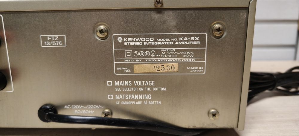 Wzmacniacz KENWOOD KA-5X. Hi-fi stereo