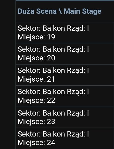 6 biletów Dziadek do orzechów 28 listopada 11.00
