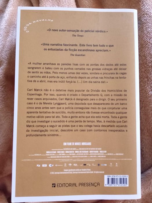 livro "O guardião das causas perdidas", de Jussi Adler-Olsen