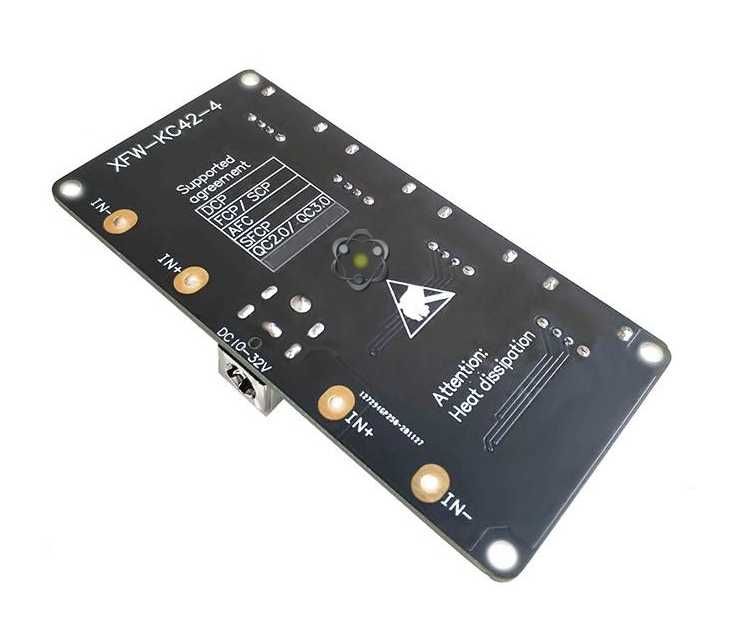 4USB по 18W  Плата (модуль)  швидкої зарядки QC2.0 и QC