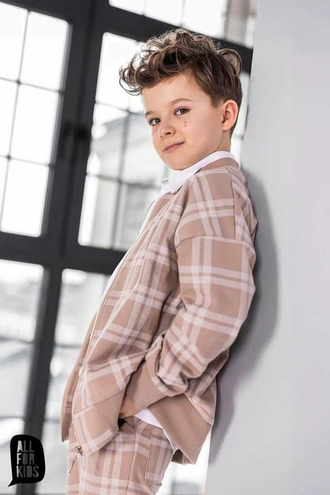 Elegancki komplet garnitur beż All for kids 140/146