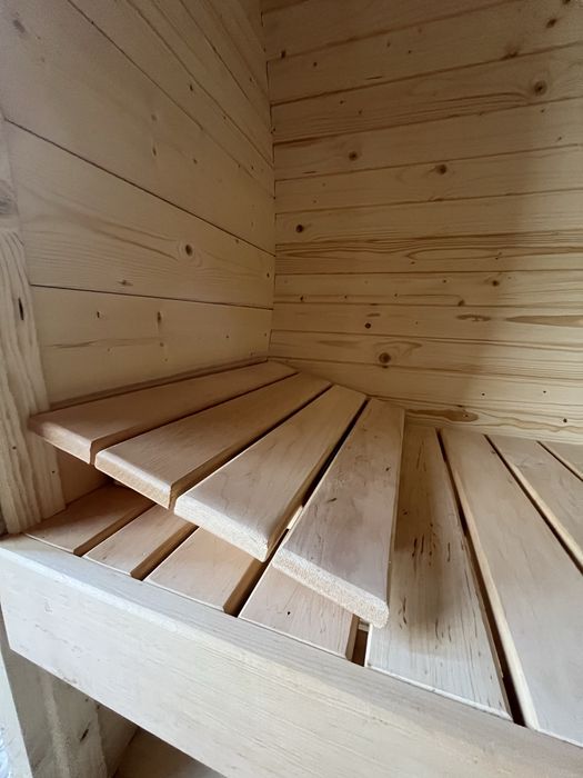Sauna Ogrodowa Beczka 300cm z Przedsionkiem + Piec