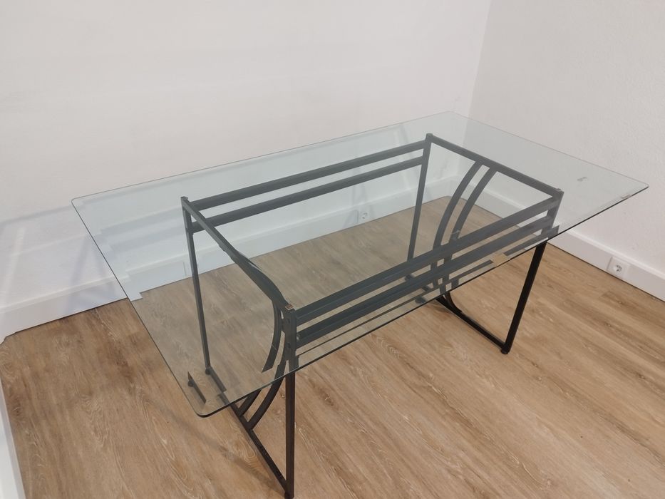 Mesa de vidro 6 lugares