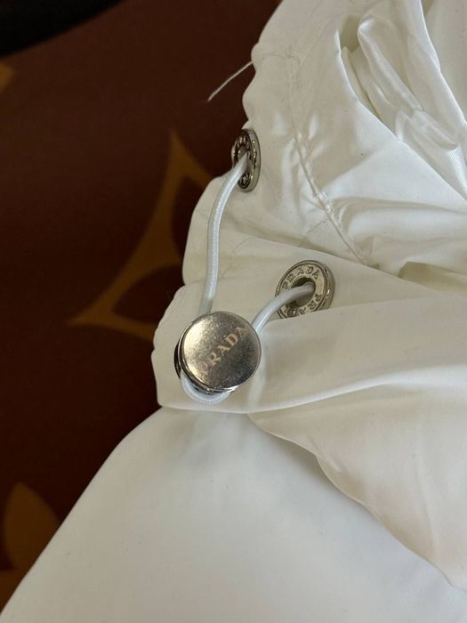 PREMIUM PRADA 2025 Женская куртка белая Пуховик короткий зима эко пух