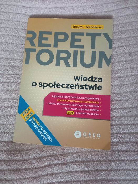 Repetytorium wiedzą o spoleczeństwie dla liceum i technikum
