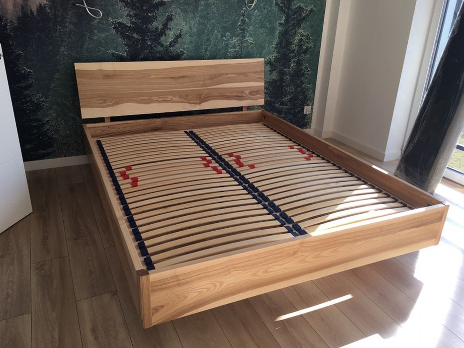 Łóżko Lewitujące (3) drewniane Jesionowe lub dębowe 160x200 180x200