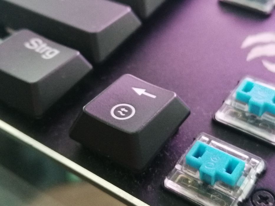 Teclado mecânico low profile havit - blue