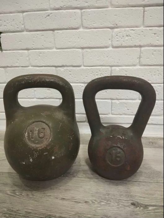 Продам гири и гантели в цвете хаки(олива)