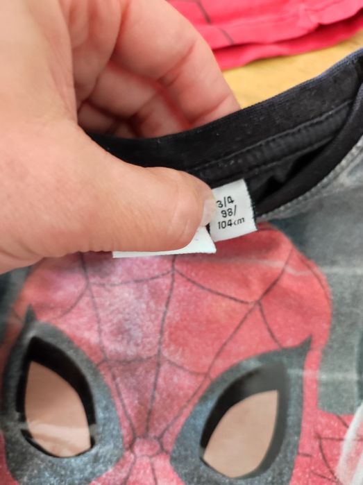 Paka ubranek Spiderman 104 smyk spodnie kurtka Softshell bluzki