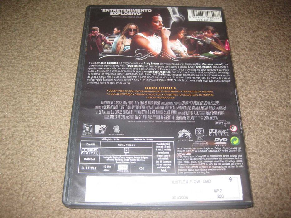 DVD "Hustle & Flow" com Terrence Howard/Raro!