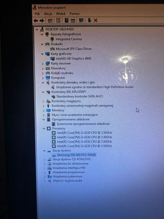 Komputer all in one lenovo SsD 500 GB samsung