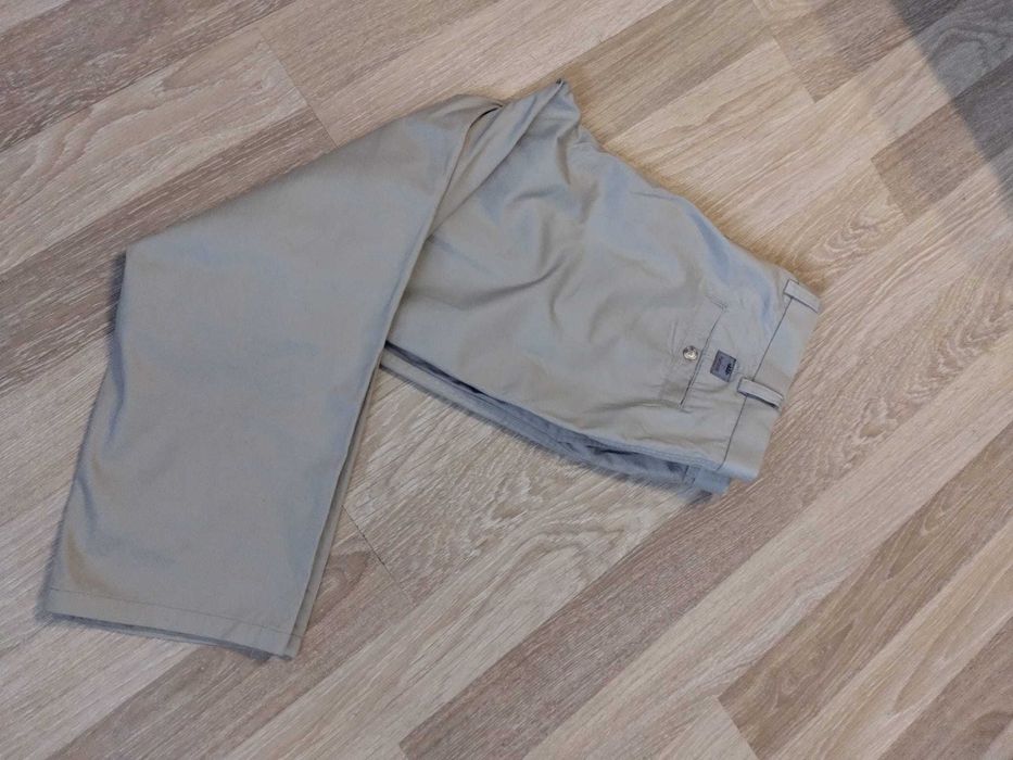 Męskie spodnie chinosy beżowe brązowe 44S