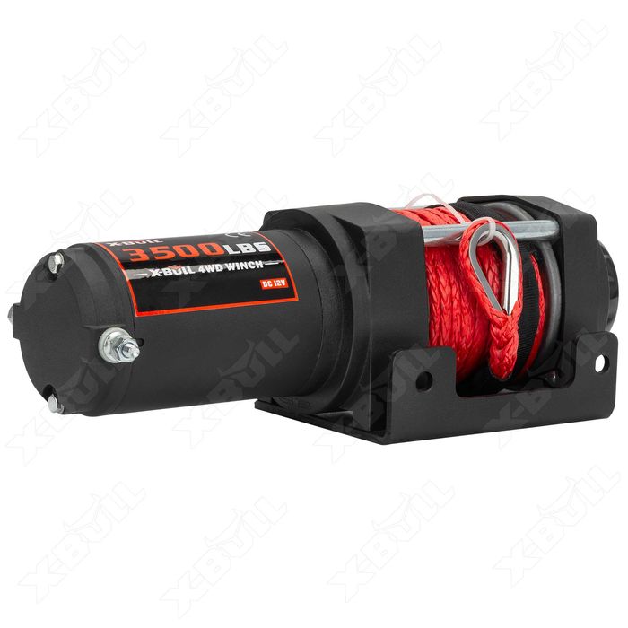 ATV (UTV) електрична лебідка X-BULL 3500 LBS з синтетичним тросом