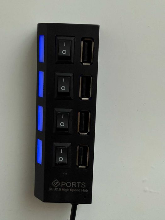 Rozdzielacz 4 Portów USB 2.0 High Speed Hub