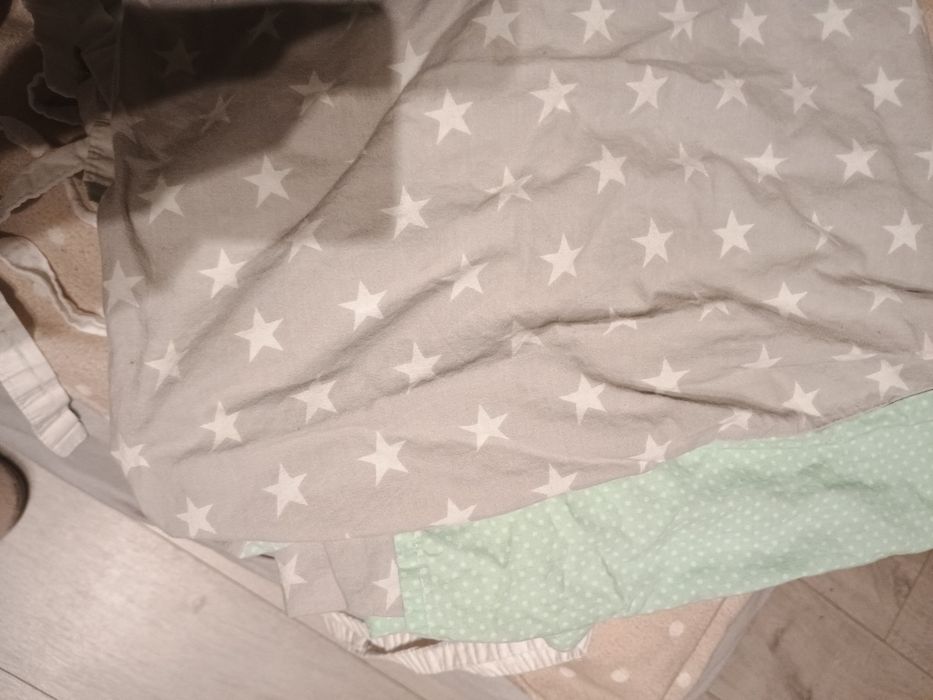 Zestaw ochraniacz plus pościel do łóżeczka