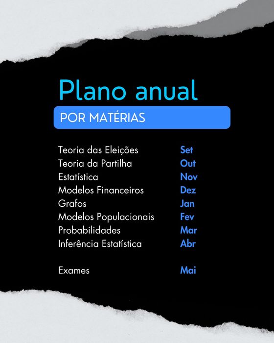 MACS ou Mat A: Explicações - Preparação Exame Nacional