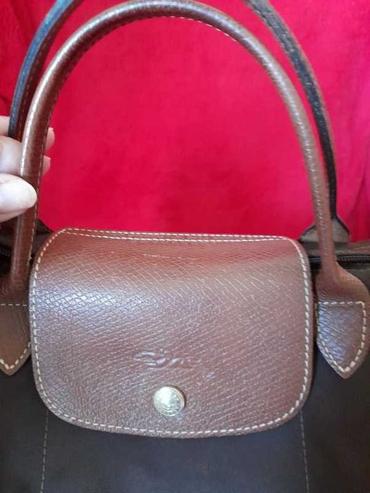 Carteira Longchamp castanha, original, como nova