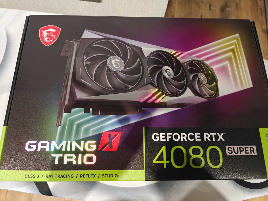 Новая видеокарта MSI GeForce RTX 4080 SUPER 16G GAMING X TRIO