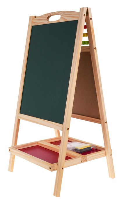 Drewniana Dwustronna Tablica Z Liczydłem YW-079