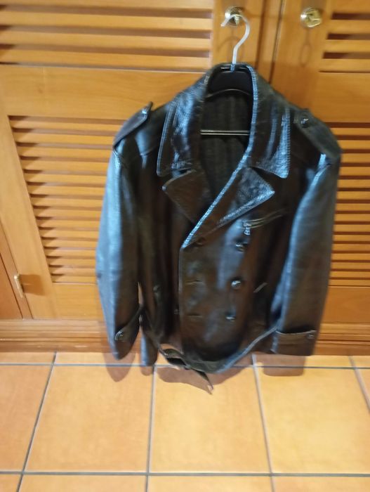 Vendo Blusão cabedal motard, vintage anos 70 ,