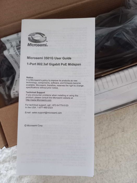 Adaptador PoE Microsemi PD-3501G/AC [Novo]