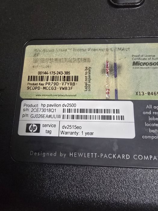 Разборка ноутбука HP