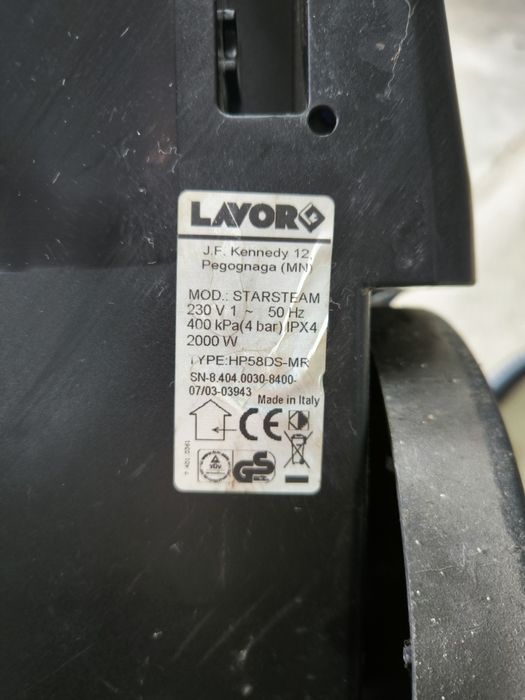 Máquina limpeza a vapor