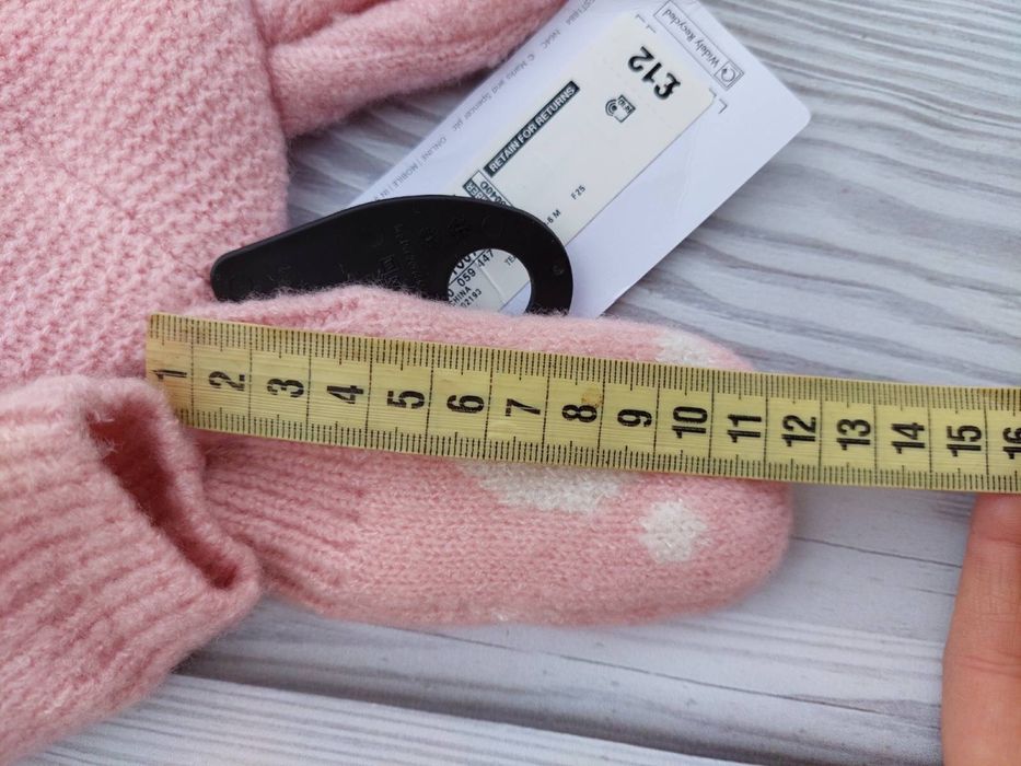 Комплект шапка та рукавички  3/6 міс