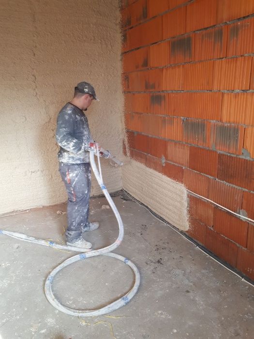 Tynk Maszynowe Gipsowe, Cementowe