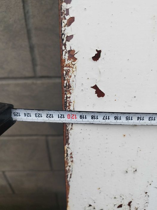 Металеві б/у гаражні ворота без рами ширина 240 мм. висота 183 мм