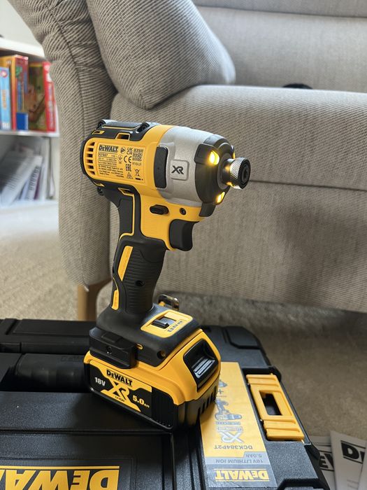 DeWalt 18V набір шуруповерт + гайковерт 2 акумулятори 5 Ah, гарантія 3 роки!