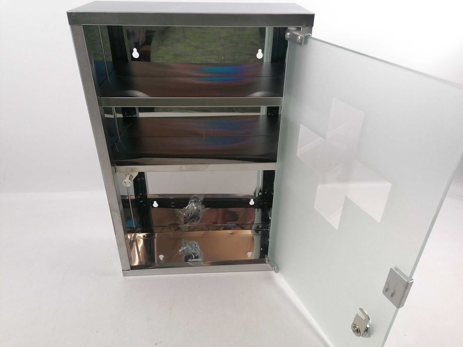 Szafka na leki pierwszej pomocy medyczna apteczka na ścianę Relaxdays