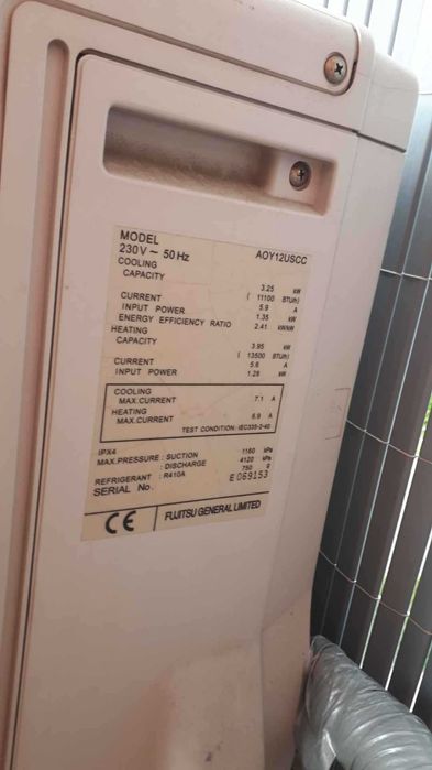klimatyzator Fujitsu używany