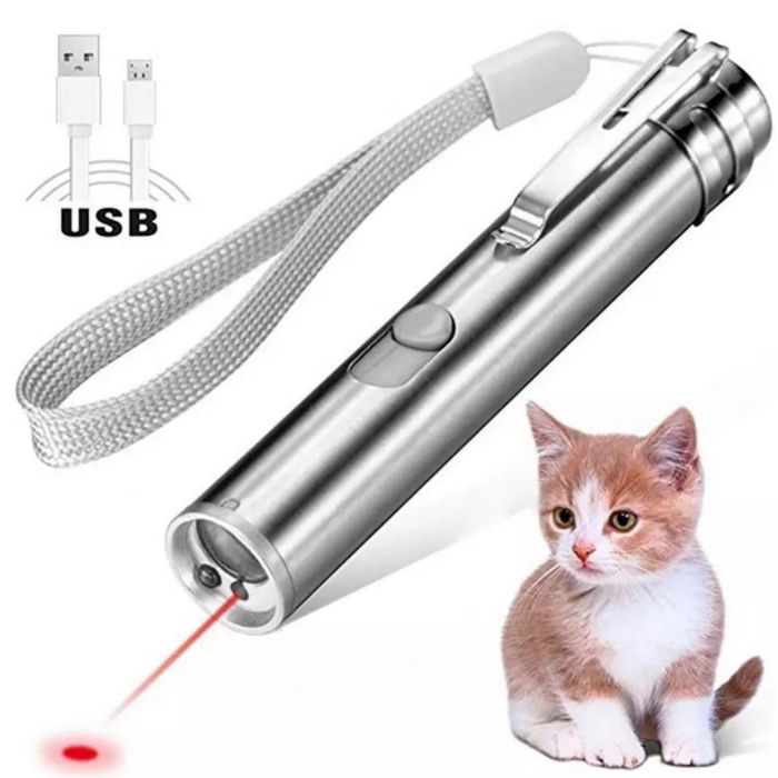 Latarka, laser, lampa uv, zabawka dla kota