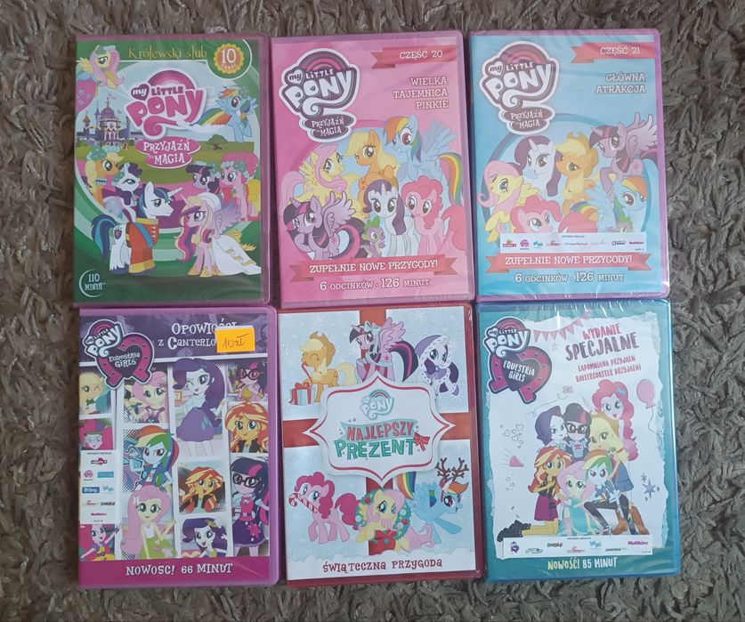 My little Pony - zestaw filmów DVD FOLIA!