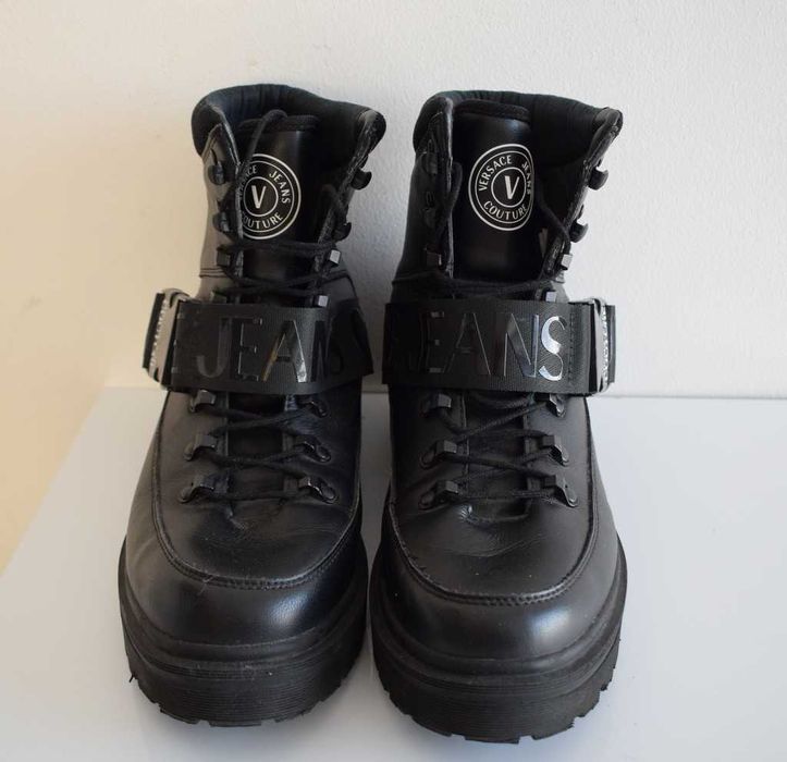 Versace Jeans Couture buty czarne skórzane męskie 41 trapery