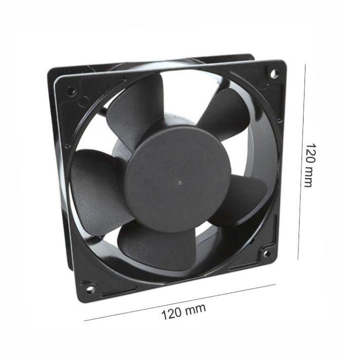 Ventiladores metal 220V - 80x80 e 120x120 mm (ventoinhas)